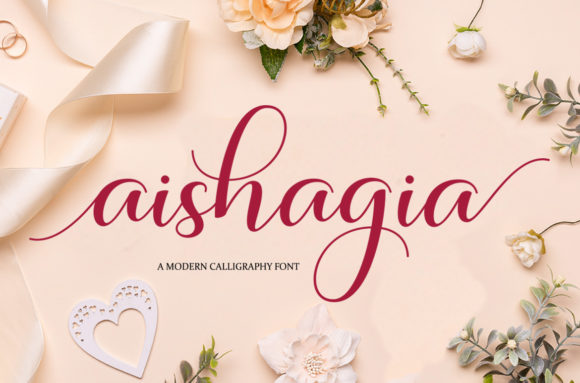 Aishagia: A Refined Script Font