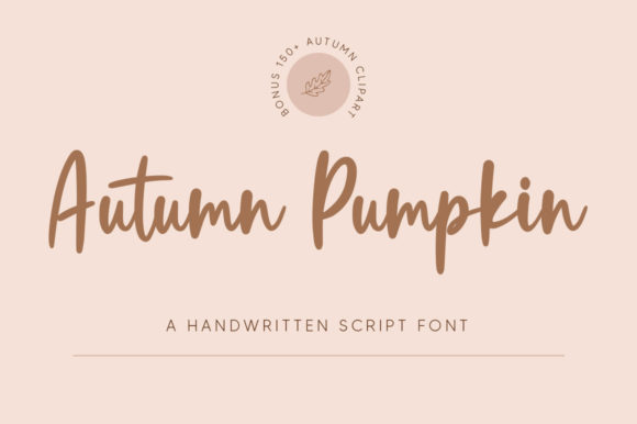 Autumn Pumpkin Font for Business