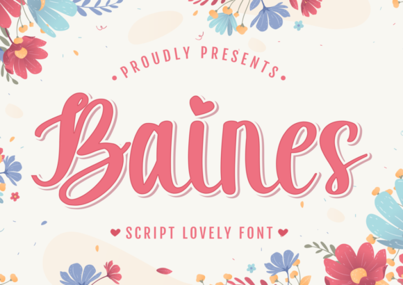 Baines: A Script Font for Business Branding