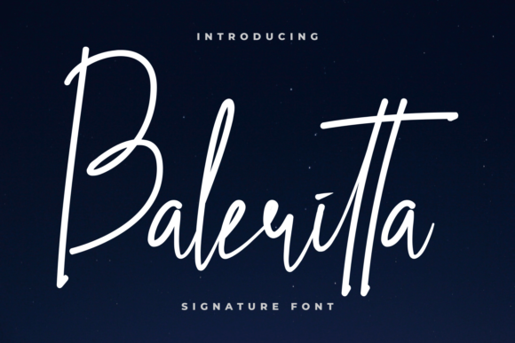 Baleritta: A Timeless Handwritten Font
