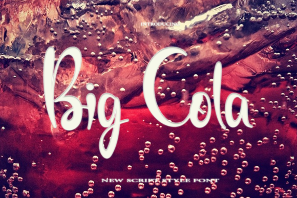 Big Cola: A Bold Script for Designers