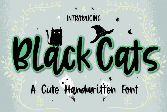 BlackCats: A Fun Handwritten Font