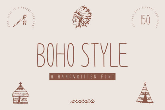 Boho Style: A Handwritten Font for Elegant Design