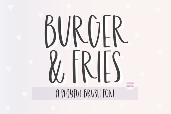 Burger and Fries Font for Business