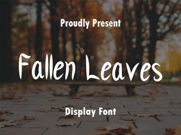 Fallen Leaves Font: A Casual Handwritten Touch