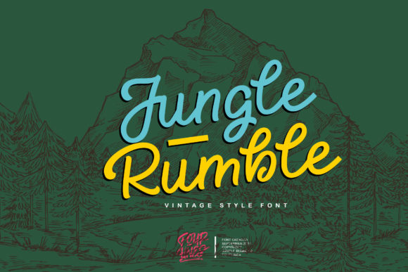Jungle Rumble: A Vintage Script Font