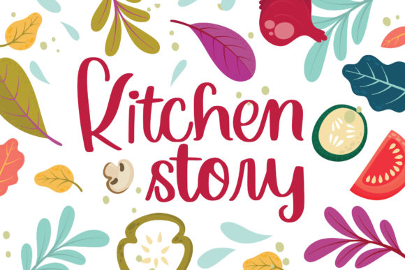 Kitchen Story Font: Elegant Handwriting for Creative Projects