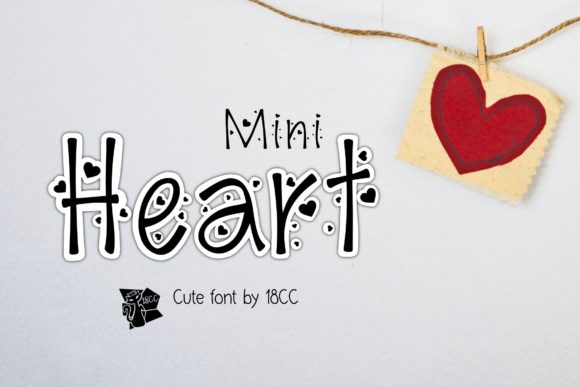 Mini Heart Font for Editorial Design