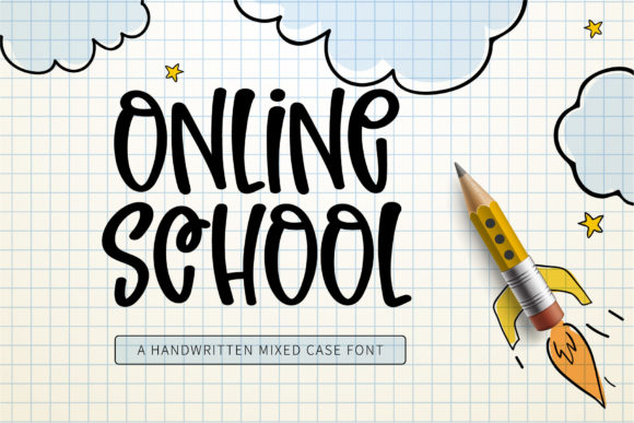 Online School Font for Creative Design