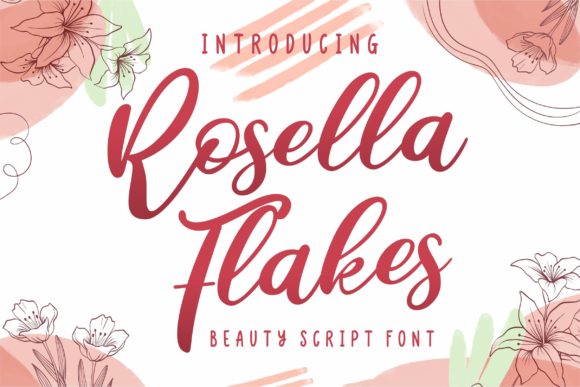 Rosella Flakes: A Handwritten Font for Creative Makers