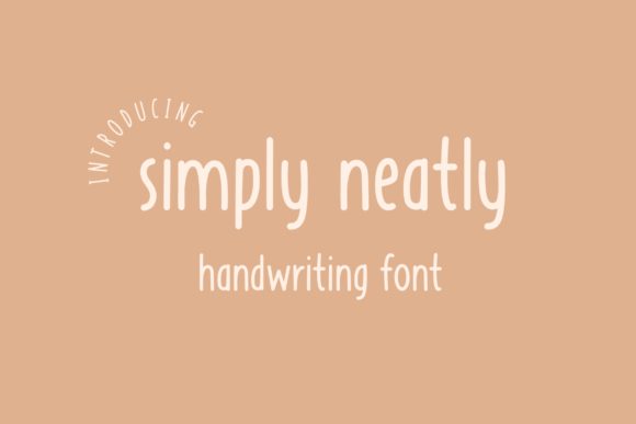 Simply Neatly: A Handwritten Font for Editorial Design