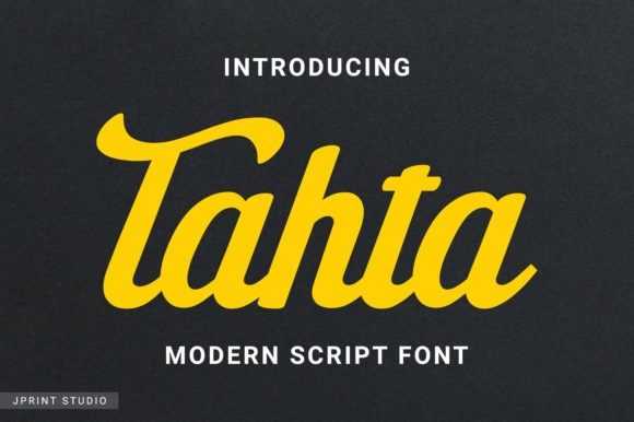 Tahta: A Vintage Brushed Script for Bold Branding