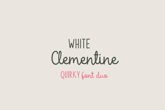 White Clementine Font for Editorial Design
