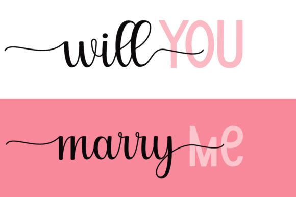 Will You Marry Me Font Review